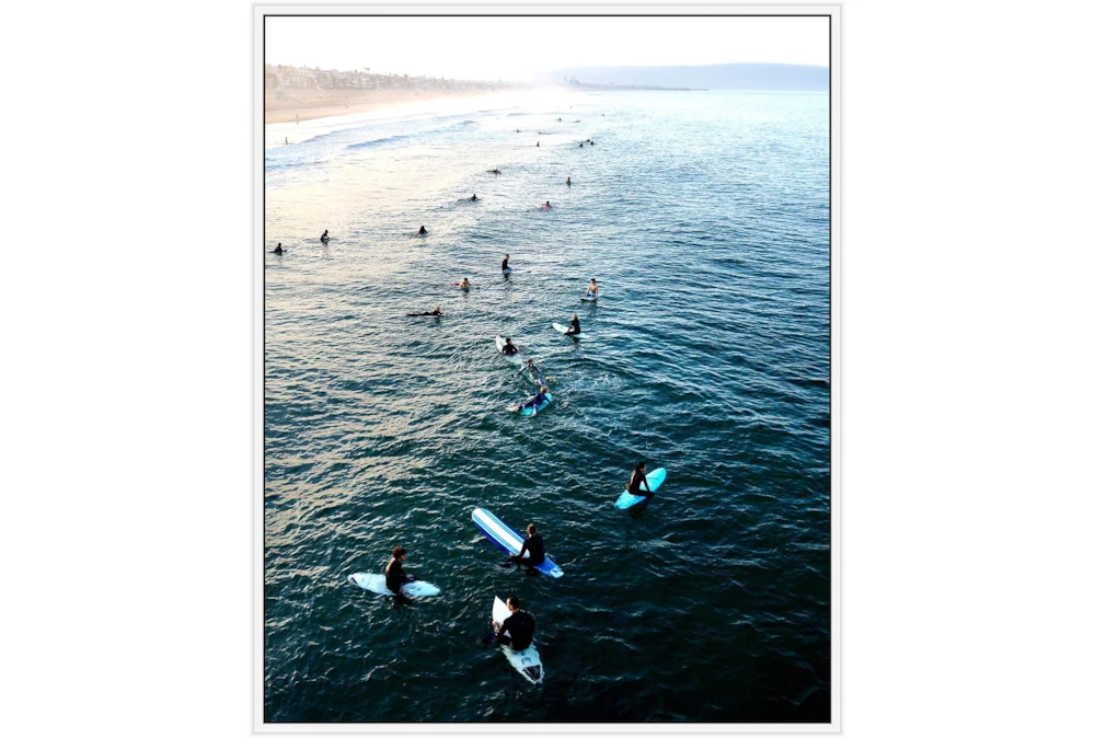 42X52 Ocean Surf With White Frame