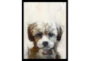 14X18 Rescue Pup With Black Frame - Signature