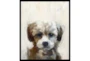 22X26 Rescue Pup With Black Frame - Signature