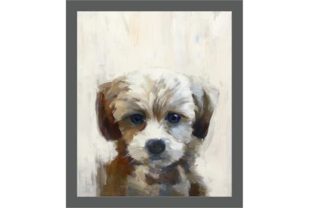22X26 Rescue Pup With Grey Frame - Main