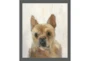 22X26 Frenchie With Grey Frame - Signature