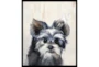 22X26 Yorkie With Black Frame - Signature