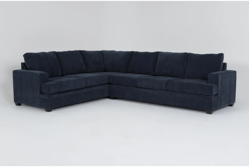 Bonaterra Midnight Blue 127" 2 Piece L-Shaped Sectional with Right Arm Facing Sofa - 360