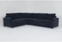 Bonaterra Midnight Blue 127" 2 Piece L-Shaped Sectional with Right Arm Facing Sofa - Signature