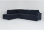 Bonaterra Midnight 127" 2 Piece Sectional with Left Arm Facing Corner Chaise - Signature