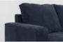 Bonaterra Midnight 127" 2 Piece Sectional with Left Arm Facing Queen Sleeper Sofa & Storage Ottoman - Detail