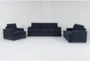 Bonaterra Midnight 3 Piece Queen Sleeper Sofa, Loveseat & Chair Set - Signature