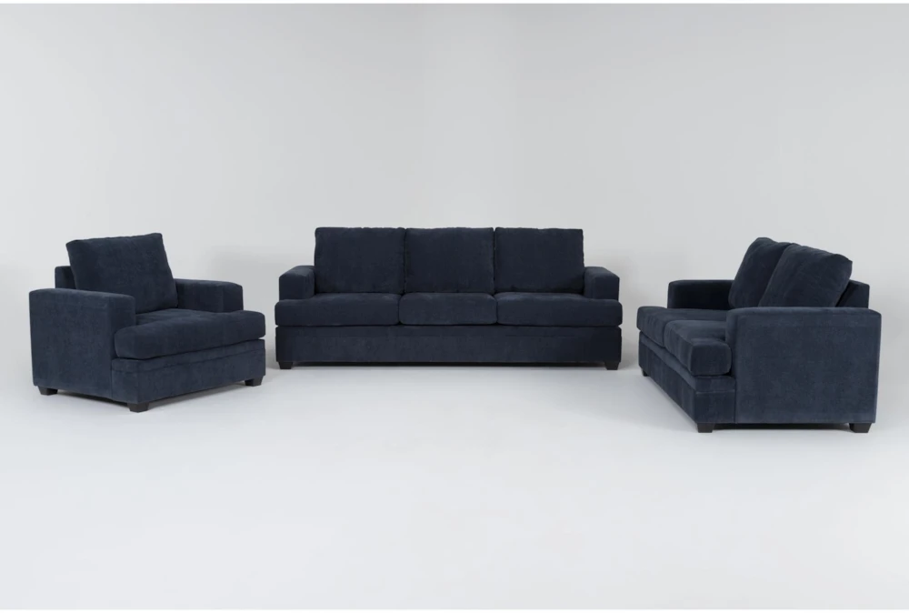 Bonaterra Midnight 3 Piece Sofa, Loveseat & Chair Set