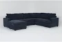 Bonaterra Midnight 127" 2 Piece Sectional with Left Arm Facing Sofa Chaise - Signature