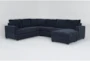Bonaterra Midnight 127" 2 Piece Sectional with Right Arm Facing Sofa Chaise - Signature