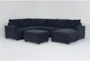 Bonaterra Midnight 127" 2 Piece Sectional with Right Arm Facing Sofa Chaise & Storage Ottoman - Signature