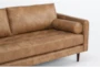 Lukas Caramel Faux Leather 2 Piece Sectional with Left Arm Facing Chaise - Detail