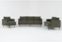 Marques Heritage Green 3 Piece Sofa, Loveseat & Chair Set - Signature