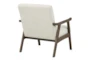 Tommy Linen Armchair with Brushed Brown Finish Frame - Detail