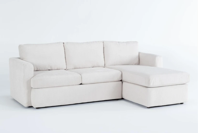 Basil Porcelain 93" 2 Piece Sectional with Right Arm Facing Chaise - 360