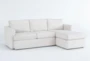 Basil Porcelain 93" 2 Piece Sectional with Right Arm Facing Chaise - Signature