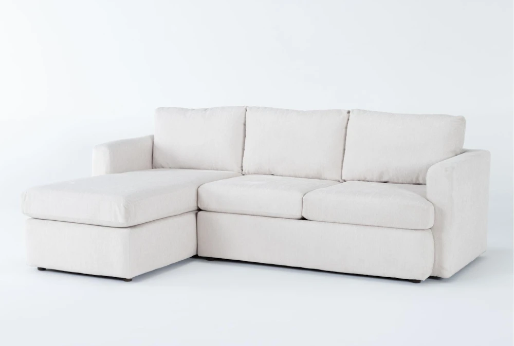 Basil Porcelain 93" 2 Piece Sectional with Left Arm Facing Chaise