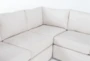Basil Porcelain 125" 4 Piece Sectional with Left Arm Facing Chaise - Detail