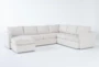 Basil Porcelain 125" 4 Piece Sectional with Left Arm Facing Chaise - Signature