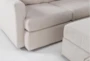 Basil Porcelain 125" 4 Piece Sectional with Right Arm Facing Chaise & Ottoman - Detail