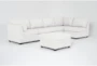 Solimar Sand 6 Piece Modular Sectional with 2 Corners, 3 Armless Chairs & Storage Ottoman - Signature