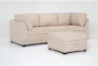 Solimar Flax 4 Piece Modular Sofa & Storage Ottoman - Detail