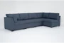 Solimar Denim 5 Piece Modular Sectional with 2 Corners & 3 Armless Chairs - Signature