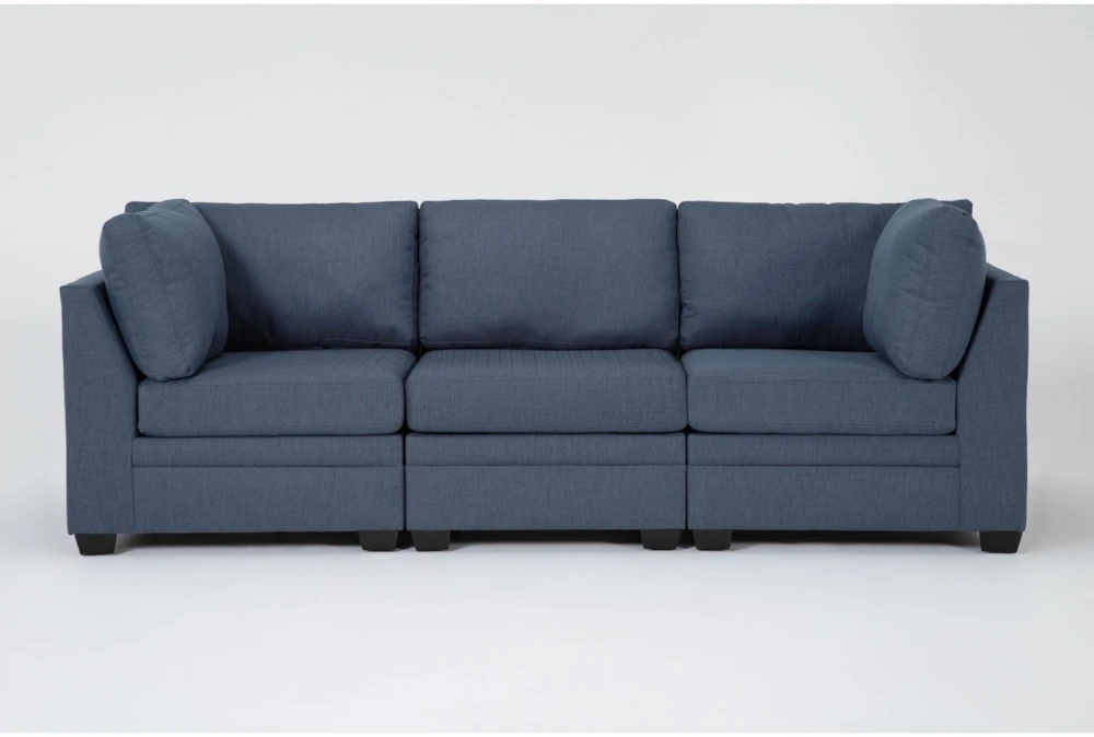Solimar Denim 3 Piece Modular Sofa