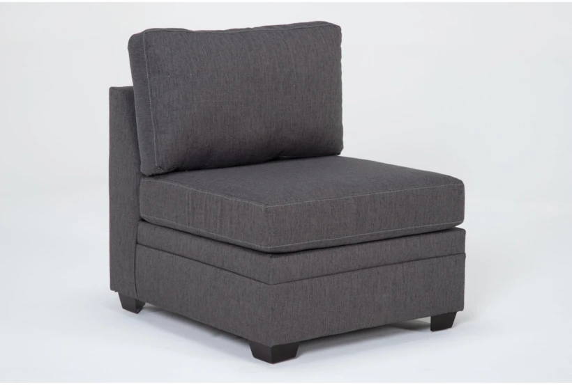 Solimar Graphite Armless Chair - 360