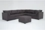 Solimar Graphite 7 Piece Modular Sectional with 3 Corners, 3 Armless Chairs & Ot - Signature