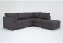 Solimar Graphite 5 Piece Modular Sectional with 2 Corners, 2 Armless Chairs & Ot - Signature