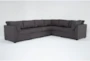 Solimar Graphite 6 Piece Modular Sectional with 3 Corners & 3 Armless Chairs - Signature