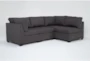 Solimar Graphite 4 Piece Modular Sectional with 2 Corners & 2 Armless Chairs - Signature
