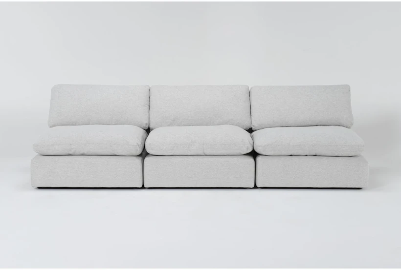 Alana Linen 3 Piece Armless Sofa - 360