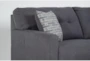 Callahan Charcoal 105" 2 Piece Sectional with Right Arm Facing Chaise & Ottoman - Detail