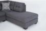 Callahan Charcoal 105" 2 Piece Sectional with Right Arm Facing Chaise - Detail