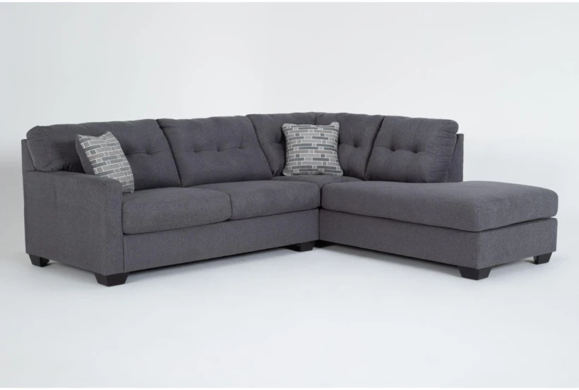 Callahan Charcoal 105" 2 Piece Sectional with Right Arm Facing Chaise - 360