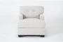 Callahan Linen Chaise Lounge - Front