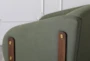 Olive Greeen Sherpa Accent Chair - Detail