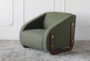Olive Greeen Sherpa Accent Chair - Signature