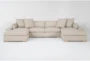 Shore 161" 3 Piece Sectional With Double Chaise By Nate Berkus + Jeremiah Brent - Front
