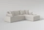 Shore 119" 2 Piece Sectional With Right Arm Facing Chaise By Nate Berkus + Jeremiah Brent - Side