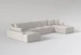 Shore 193" 4 Piece Sectional With Double Chaise By Nate Berkus + Jeremiah Brent - Side