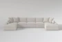 Shore 193" 4 Piece Sectional With Double Chaise By Nate Berkus + Jeremiah Brent - Signature