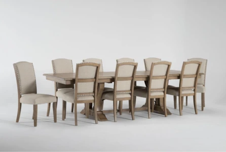 Ellie Trestle Dining With Side Chair Set For 10 - Main