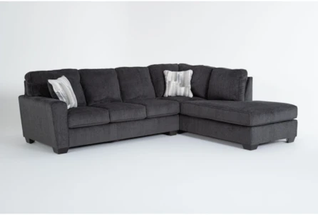 Mcdade Slate 115" 2 Piece Sectional with Right Arm Facing Corner Chaise