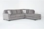 Mcdade Alloy 115" 2 Piece Sectional with Right Arm Facing Corner Chaise - Signature