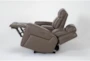 Carson Leather 78" Zero Gravity Reclining Console Loveseat with Power Headrest, Wireless Charging & USB - Side