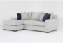 Delano Ash Sofa With Reversible Chaise - Side