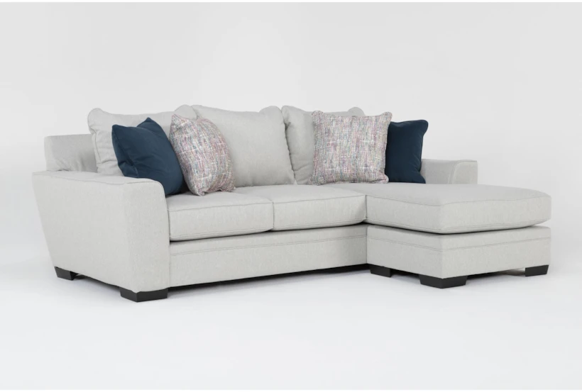 Delano Ash Sofa With Reversible Chaise - 360